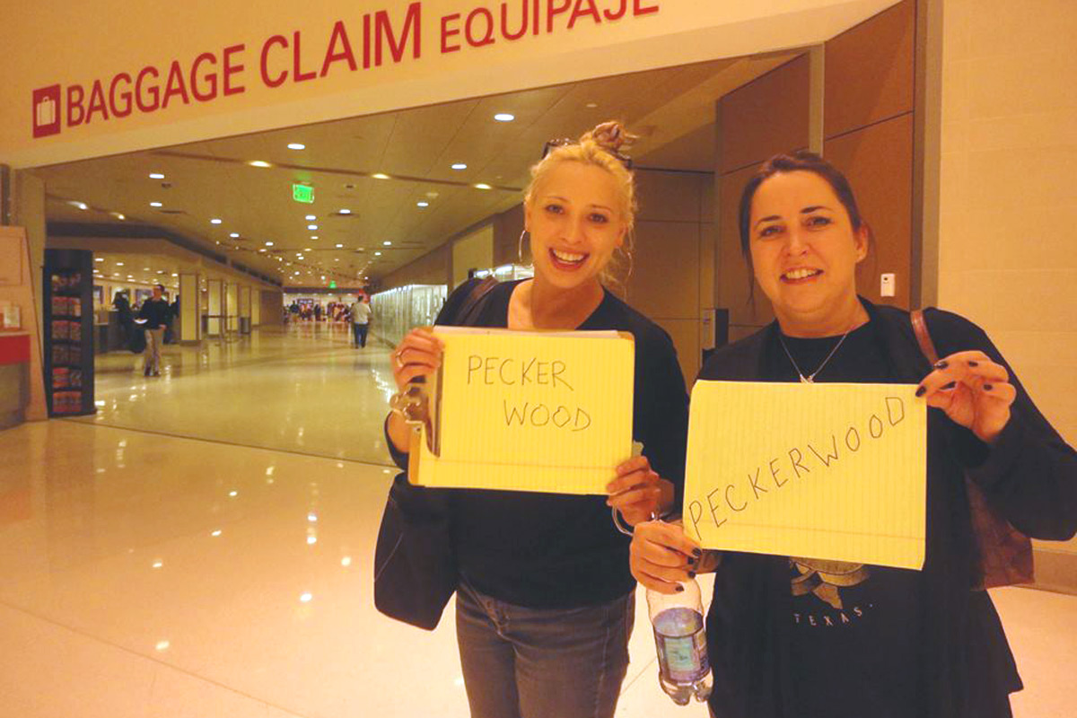 Julie and Misty at DFW